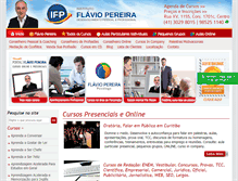 Tablet Screenshot of institutoflaviopereira.com.br